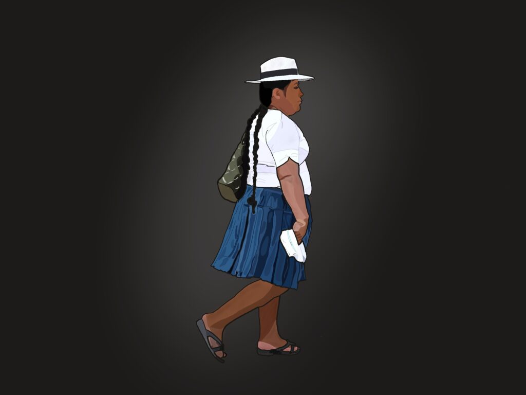 Cholita in Tracht