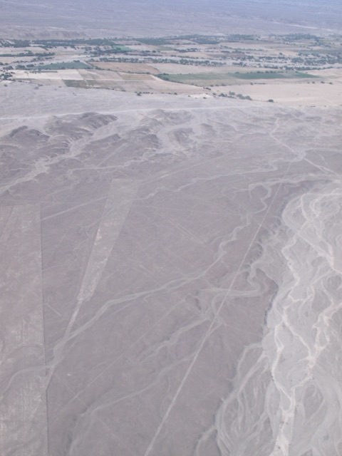 Das Bild zeigt eine Geoglyphe von Nasca, Peru.